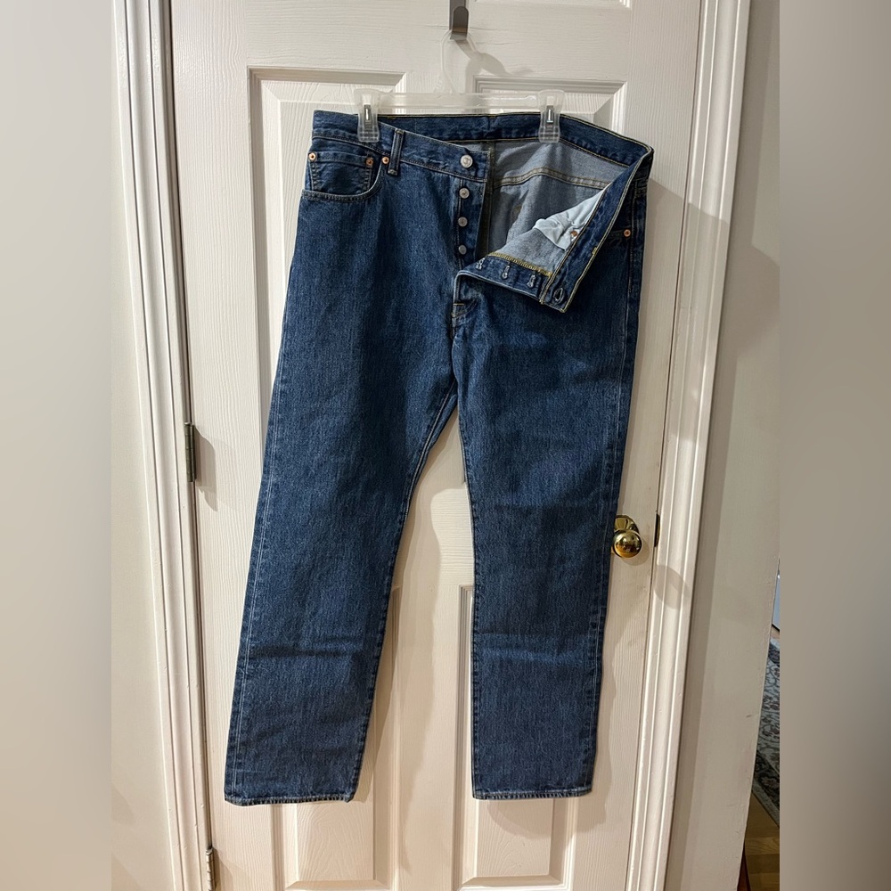 Levi's Dark Blue Straight Jeans